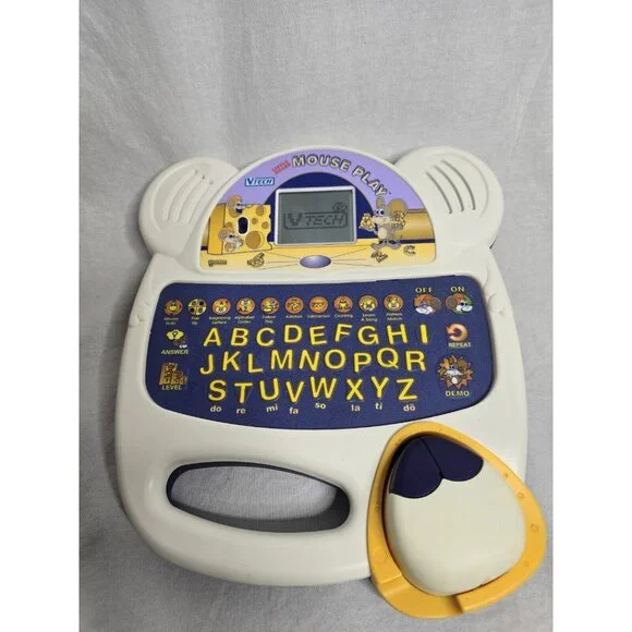VTECH LITTLE SMART MOUSE PLAY LAPTOP VINTAGE TESTED- WORKS! - Picture 1 of 10